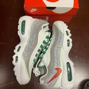 Nike | Shoes | Nike Unisex White Green Air Max 95 Cu557 10 